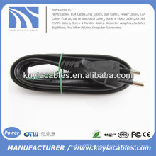 Flat EU 2 Prongs Type8 Laptop AC Power Cable